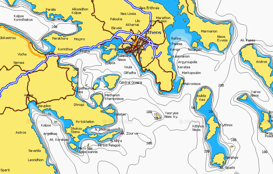 Blauwasser_Saronischer_Golf_Karte_Navionics
