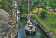 Segeln Schweden: Der Draget-Kanal bei Nynäshamn