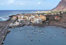Hafen/Marina Puerto de Vueltas in Valle Gran Rey (La Gomera/Kanaren)
