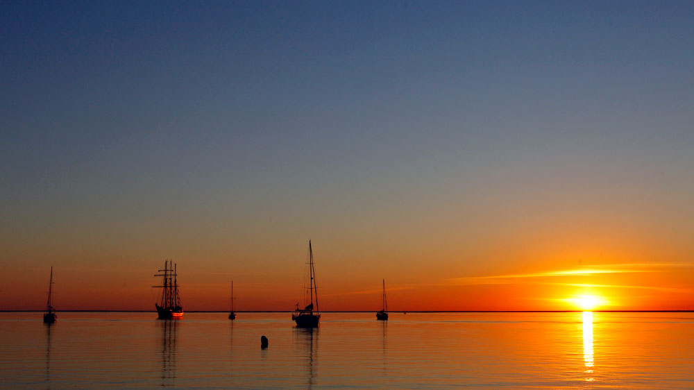 blauwasser_portugal_hafen_ilha_da_culatra_ankerplatz_sonnenuntergang