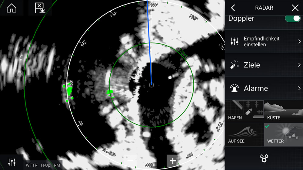blauwasser_raymarine_quantum_2_doppler_marine_radar_modus_wetter