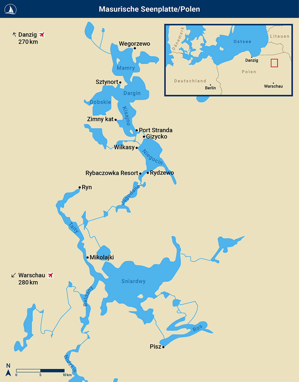 blauwasser_revierreportage_polen_masurische_seenplatte_karte