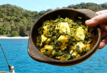 Rezept: Palak Paneer, selbstgemachter Käse mit Spinat