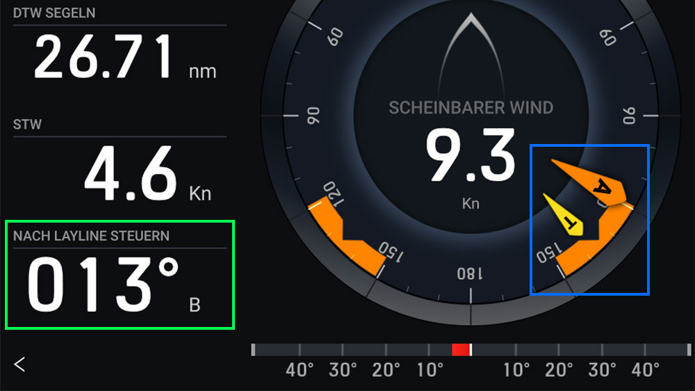 blauwasser_segelfunktion_sail_performance_raymarine_axiom_kurs_korrektur